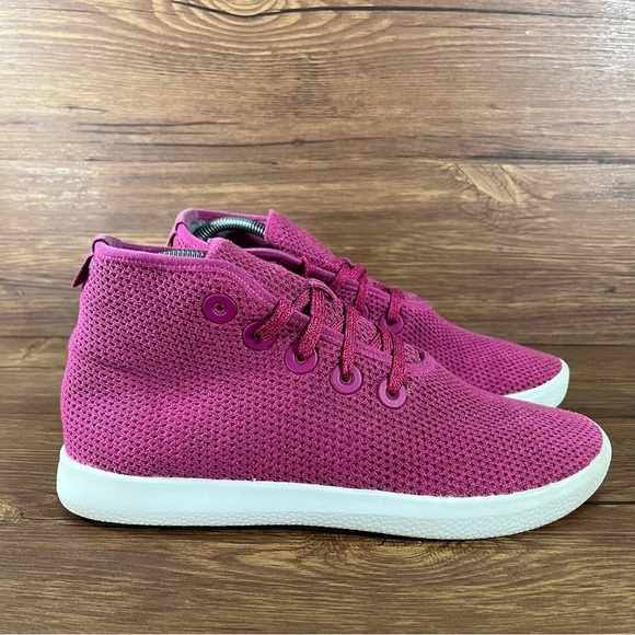 Allbirds Tree Toppers Pink High Top Sneakers Women’s Size 9 Lace Up Shoes - Picture 11 of 11